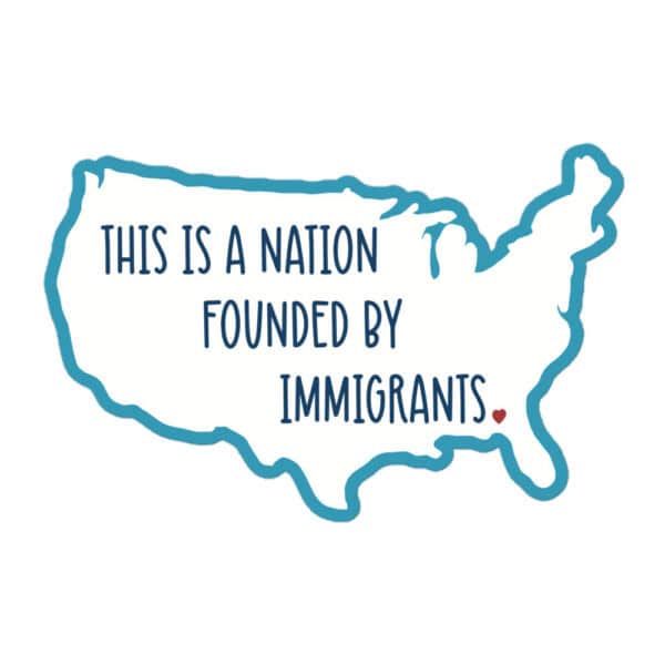 Sticker | Nation Founded by Immigrants - Image 2