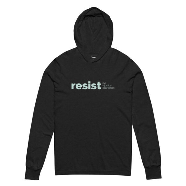 Hooded Long-Sleeve Tee | Resist Baptismal Covenant - Image 2