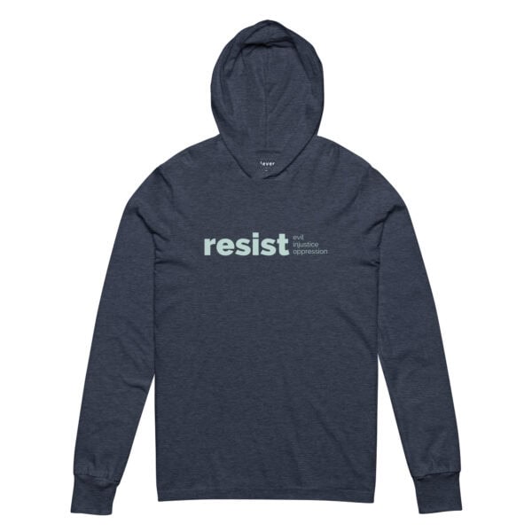 Hooded Long-Sleeve Tee | Resist Baptismal Covenant - Image 3