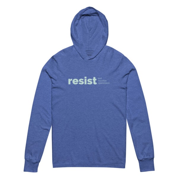 Hooded Long-Sleeve Tee | Resist Baptismal Covenant - Image 4