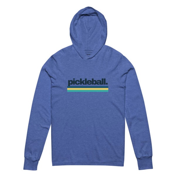 Hooded Long-Sleeve Tee | Pickleball 3 Lines - Image 2