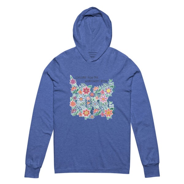 Hooded Long-Sleeve Tee | Consider the Wildflowers - Image 2