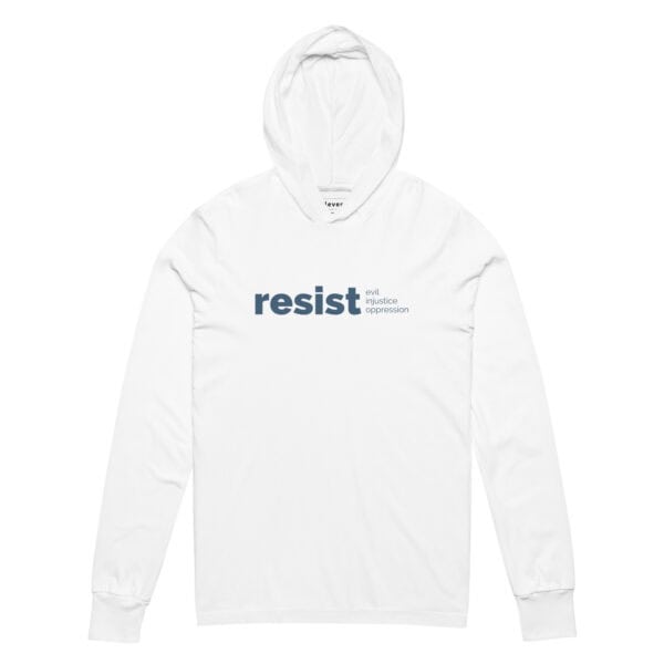 Hooded Long-Sleeve Tee | Resist Baptismal Covenant