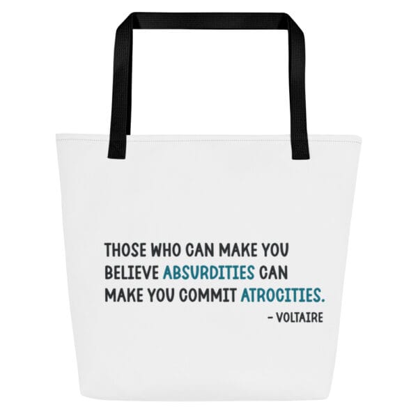 Tote Bag | Voltaire Quote