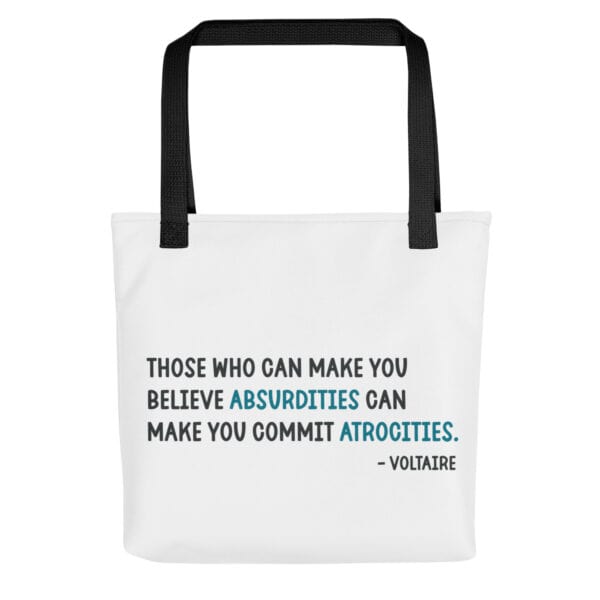 Tote Bag | Voltaire Quote - Image 2